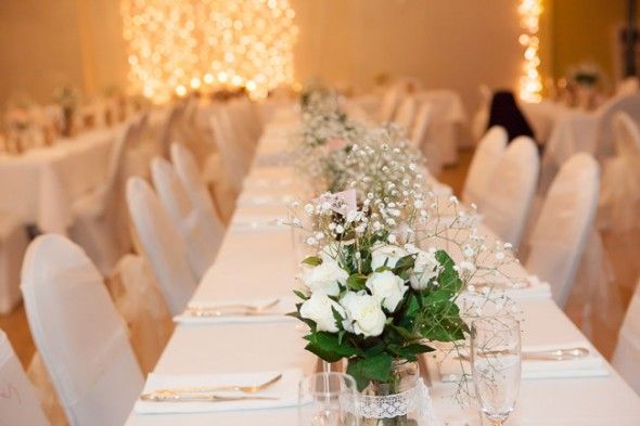 Long White Wedding Tables