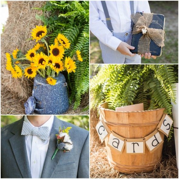 Country Wedding With Sunflowers