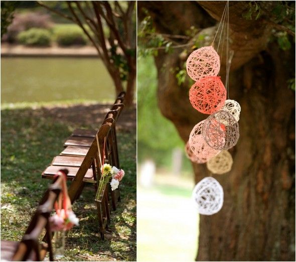 Decorations For A Wedding In A Park