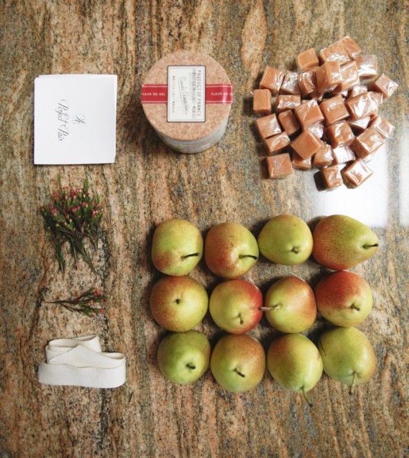 How to Make Perfect Pear Wedding Favor