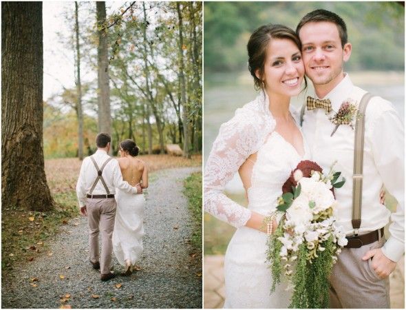 Woodland Rustic Wedding Couple