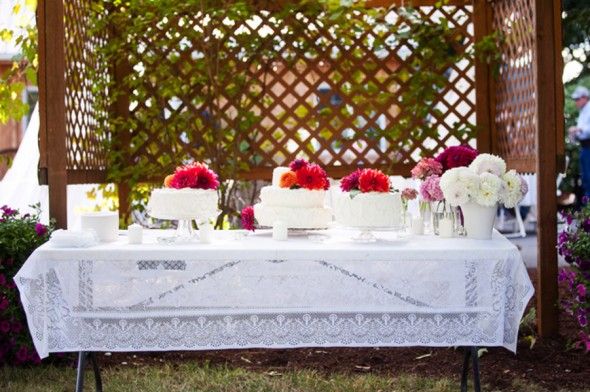 Country Wedding Cake Table