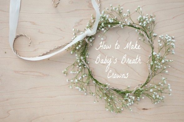 How to Make a Baby's Breath Hair Wreath