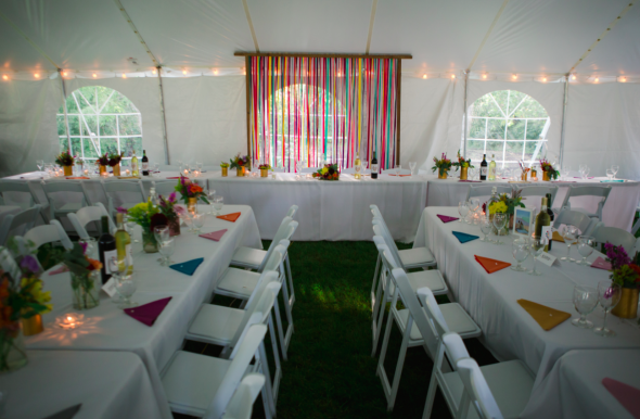 Colorful Wedding Reception Decorations