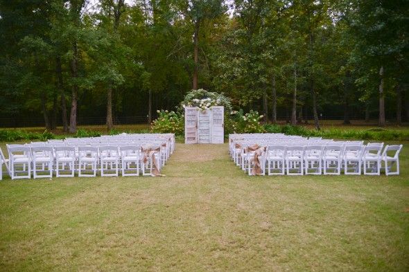 Outdoor Country Wedding Ceremony Decorations