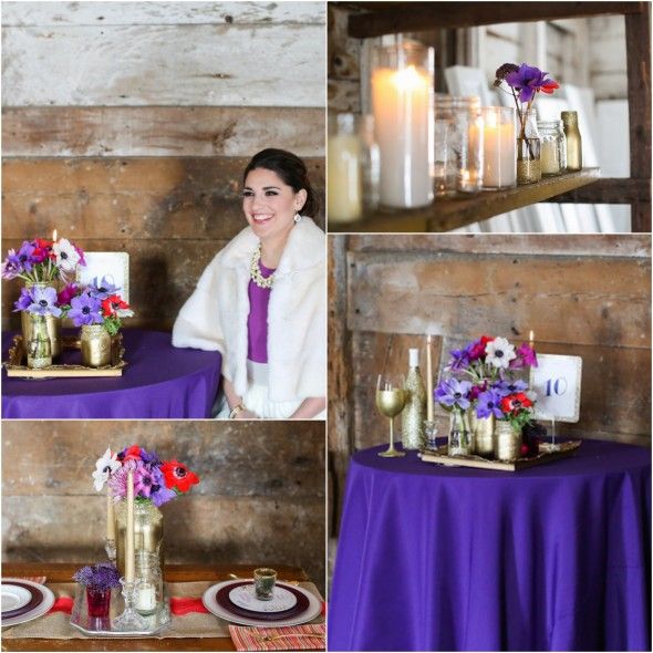 Gold & Purple Wedding Inspiration
