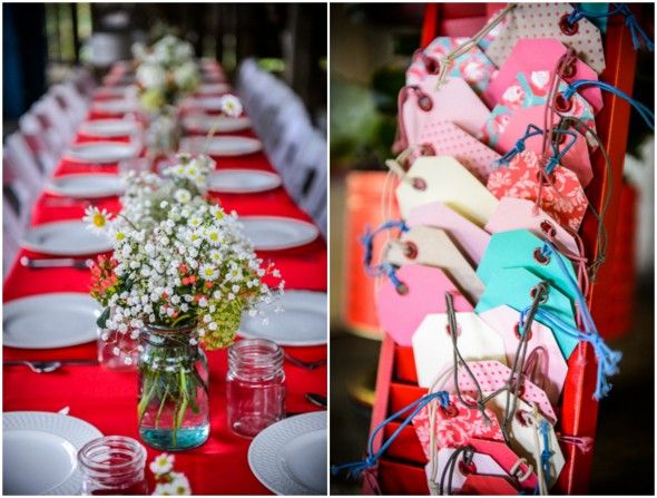 Red Wedding Table Cloths