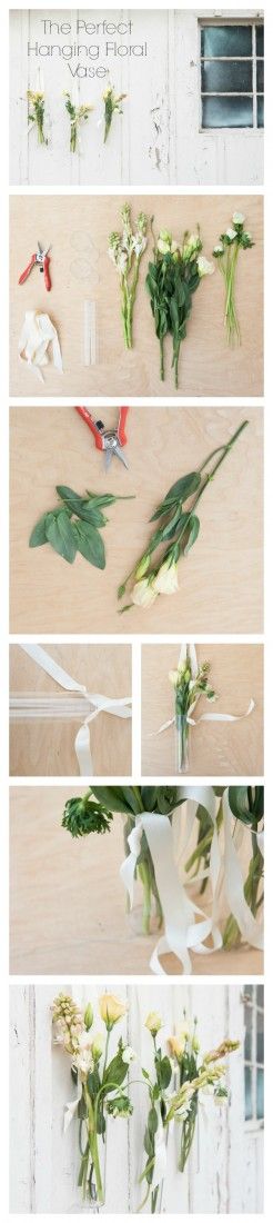 the perfect hanging floral vase step by step