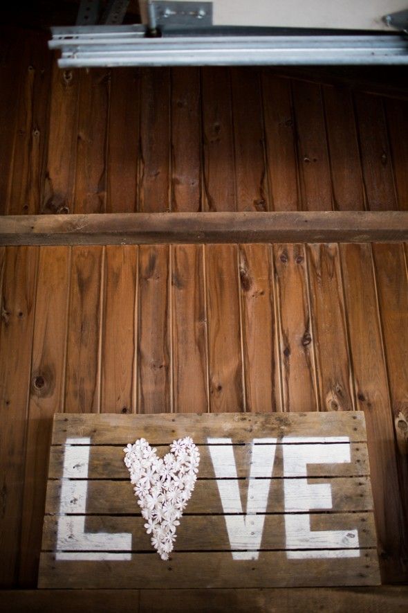 Wood Love Sign