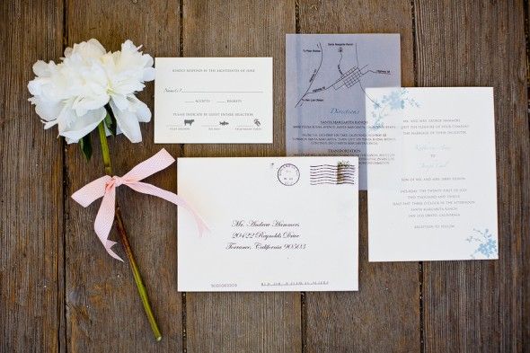 Rustic Country Style Wedding Invitation