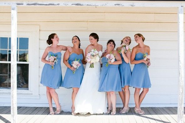 Ice Blue Bridesmaid Dresses