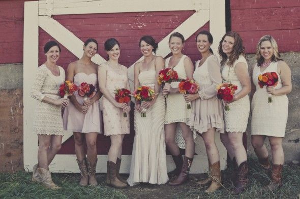 Rustic Ranch Bridesmaids