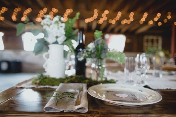 Barn Wedding Table Decor