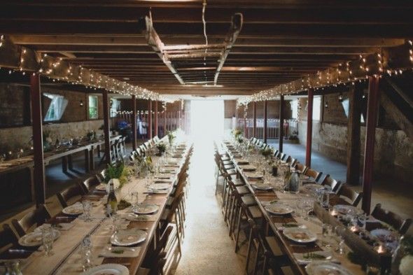 Wedding Reception In A Barn