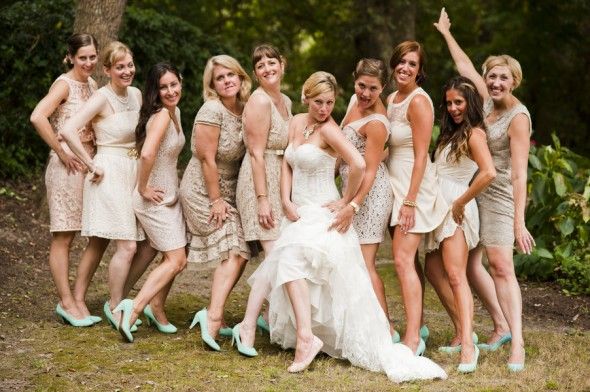 Cream Colored Bridesmaid Dresses