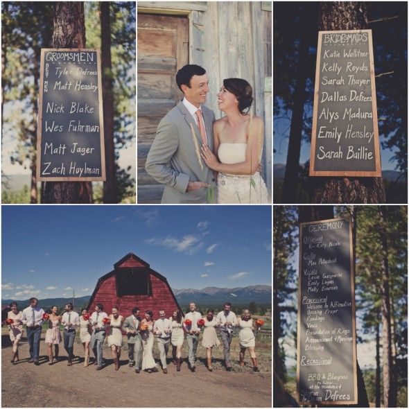 Chalkboard Wedding Ceremony Signs