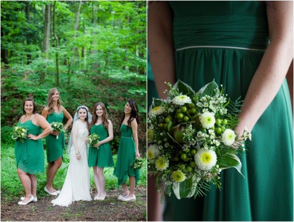Dark Green Bridesmaid Dress