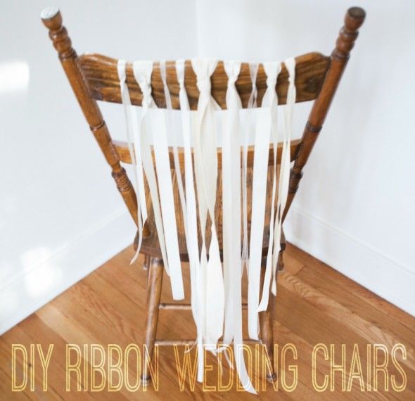How to Make Perfect Ribbon Wedding Chairs