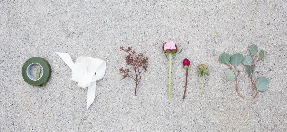 Pink Peony Boutonniere Tutorial 