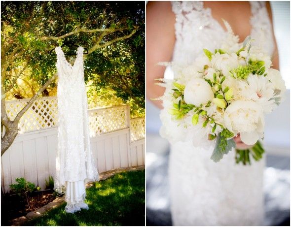 Wedding Dress Hanging On Tree