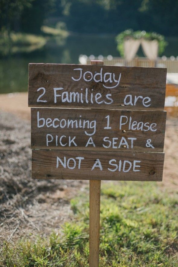 Today Two Families Become One Sign