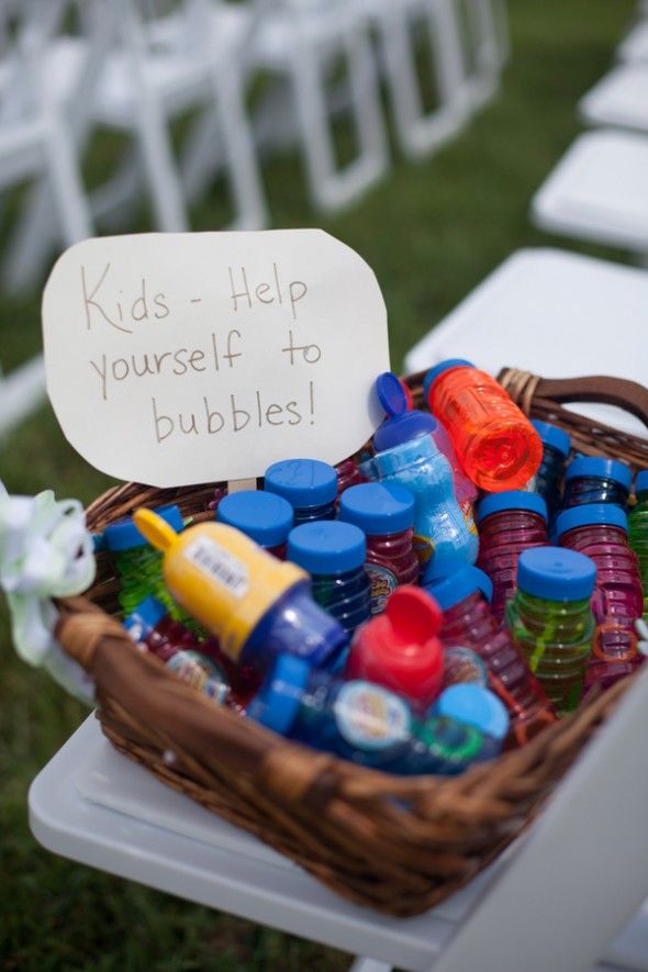 Bubbles At Wedding