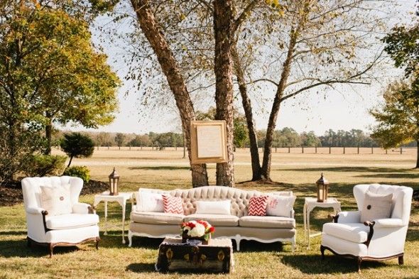 Outdoor Wedding Lounge Area