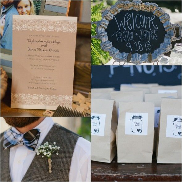 Country Rustic Outdoor Wedding Decorations