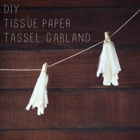DIY Tissue Paper Garland