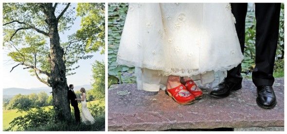 Red Clogs for the Bride! 