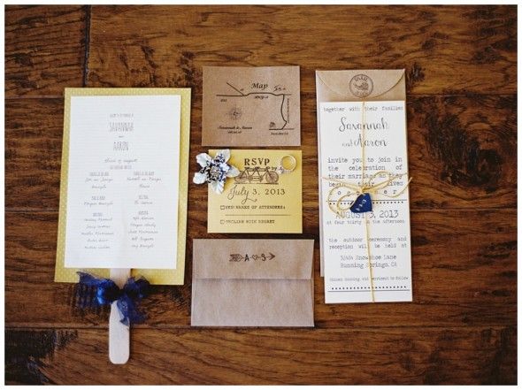 Yellow and Blue Invitations