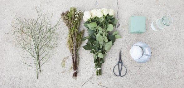 What You Need to Make A Rose Centerpeice