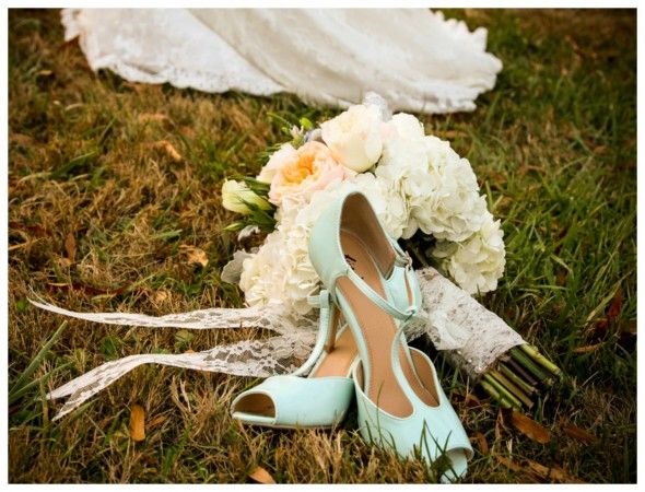 Pastel Blue Wedding Shoes