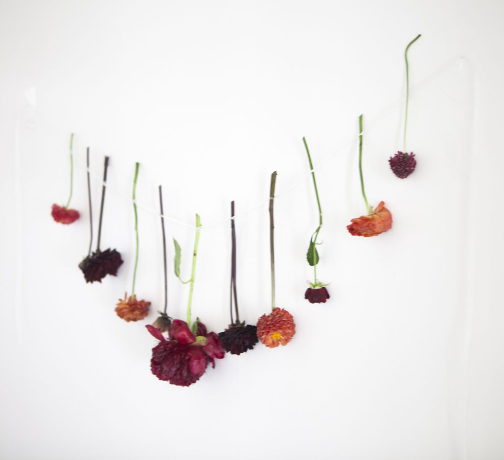How To Make A Hanging Floral Line