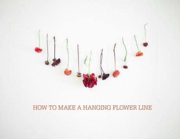 How To Make A Hanging Floral Line 