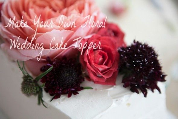 Make Your Own Floral Wedding Cake  Topper