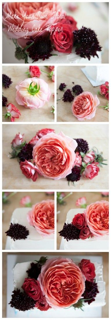 Step By Step : Floral Wedding Cake Topper