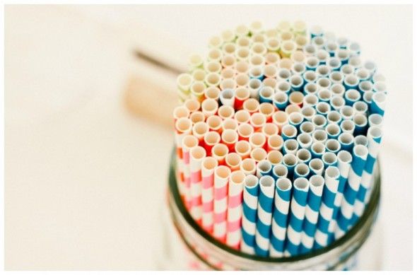 Color Wheel of Paper Straws