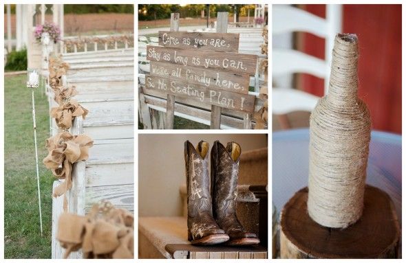 Classic Country Wedding : Neutral Tones