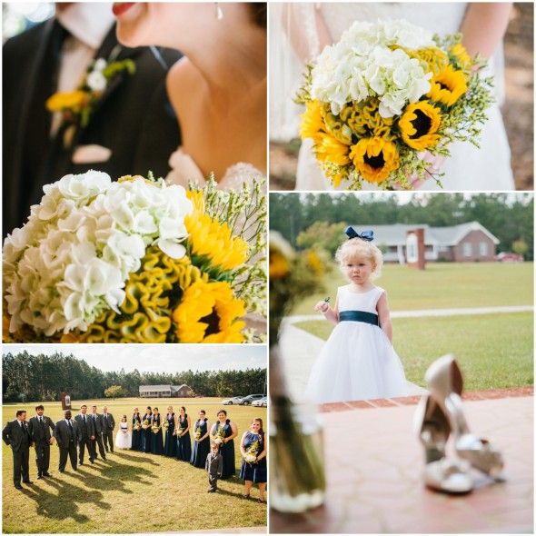 Southern Wedding Wedding Party, Flower girl and Flowers