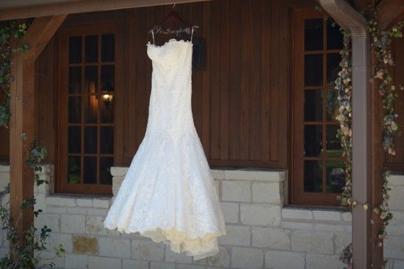 Texas Country Wedding Dress and Special Hanger
