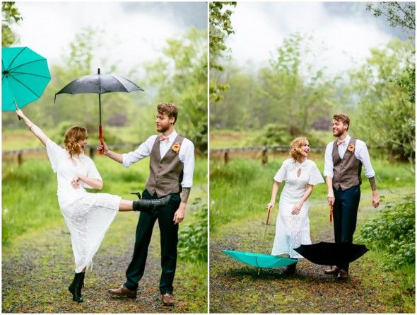 Wedding Couple Umbrella