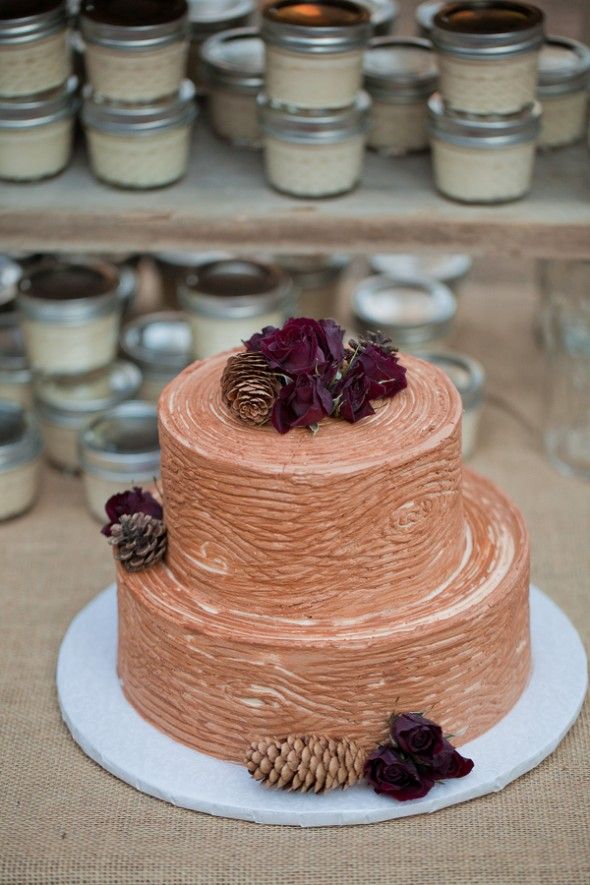 Chocolate Rustic Wedding Cake