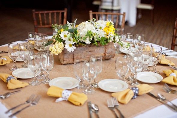 Rustic Wedding Table Details