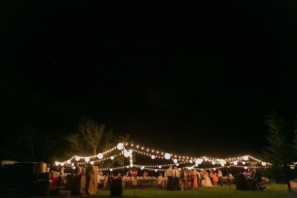 Farm Wedding Lights