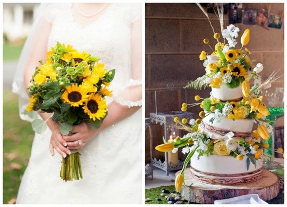 Sunflower Wedding Color Inspiration