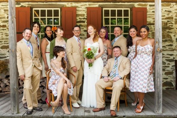 Hudson River Valley Outdoor Wedding Party