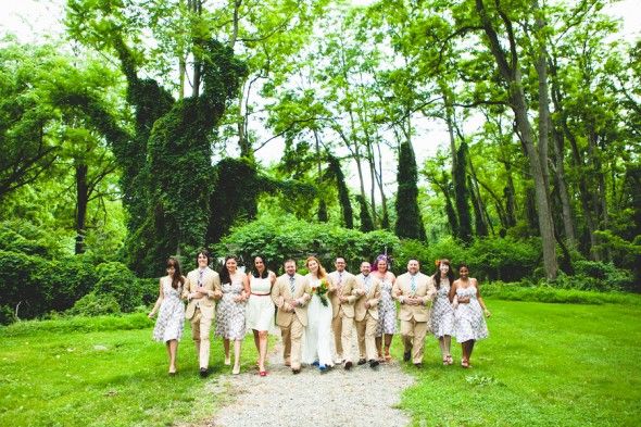 Hudson River Valley Outdoor Wedding Party
