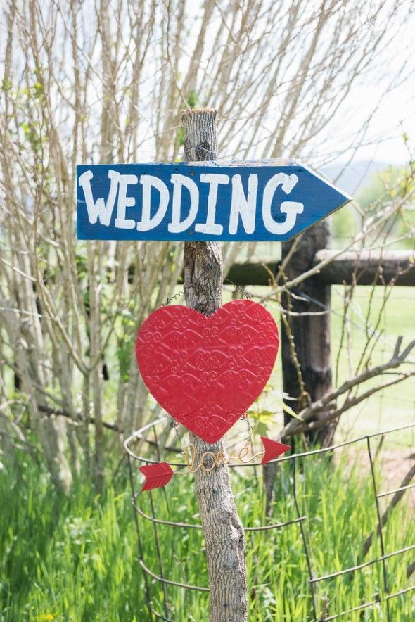 Homemade Wedding Sign