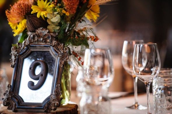 East Coast Vineyard Wedding Table Numbers